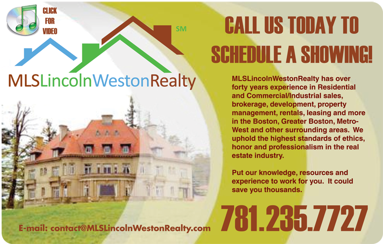 over 43 years experience in Massachusetts Real Estate residential and commercial real estate sales in Massachusetts Geater Boston property management rental, leasing Lincoln Newton Concord Lexington Realtor